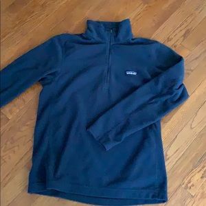 Patagonia micro fleece navy pullover - Med